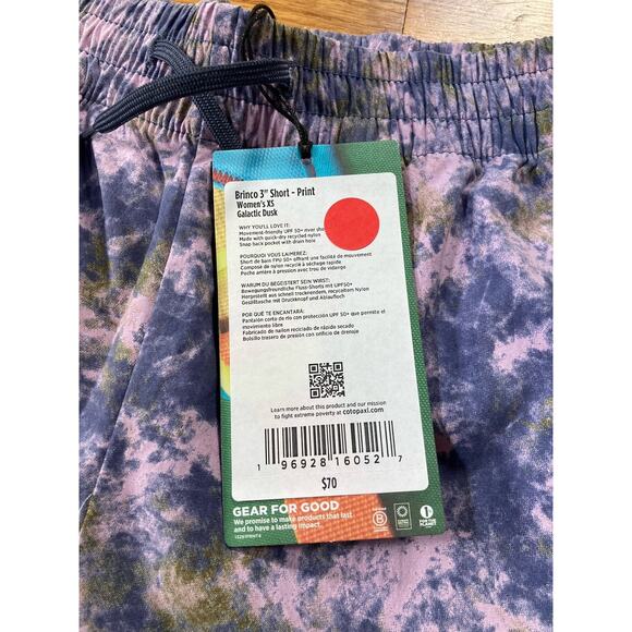 Cotopaxi Womens XS Brinco 3” Shorts Galactic Dusk Camping Outdoor Hiking NWT 2 - Picture 3 of 6